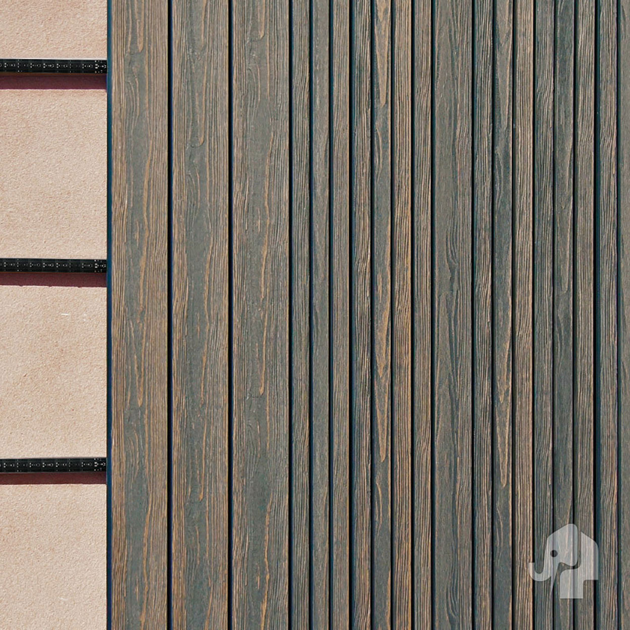 Eva-Last Composiet Gevelbekleding Darkwood Black Stripes S